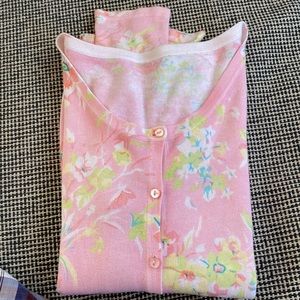 Floral Print Sweater Top